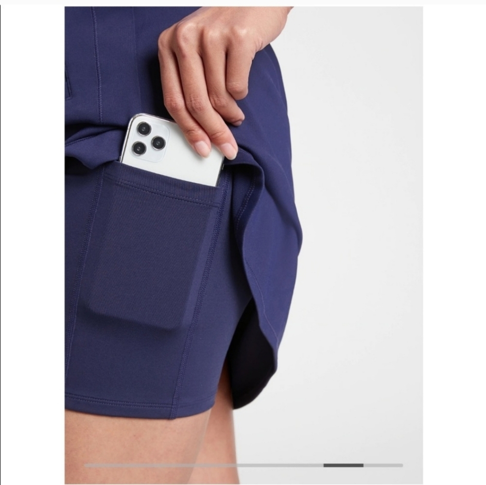 Athleta Fairway Golf Skort 18" In Navy Size 1X - Picture 3 of 8